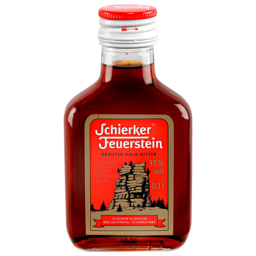 Schierker Feuerstein Kräuter-Halb-Bitter 0,1 l Flasche